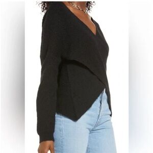 NWT Open Edit Wrap Sweater
